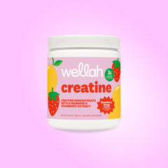 Wellah Nutrition Creatine Monohydrate - 50 Servings, 3G Creatine, Supports Energy, Muscle Recovery & Strength, Cognitive Health Dietary Supplement Powder