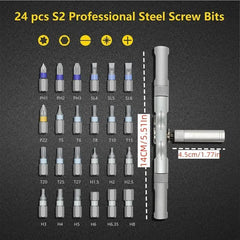 SEESE Ratchet Magetic Screwdriver Set, S2 Steel Precision Screwdriver Set - Removable Self Assembly Screwdriver Kit for Furniture Assembly and Repair - Gift for Diyer Backtoschool