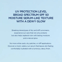 [SKIN1004 Official Shop] Hyalu-Cica Water-Fit Sun Serum UV 50Ml (OTC) - Lightweight Sunscreen for Daily Use, Korean Sunscreen, Watery and Creamy Texture, Sunscreen for Sensitive Skin