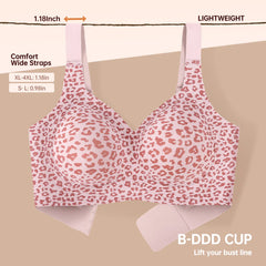 OEAK Women Jelly Bras Wirefree Full Coverage No Underwire Everyday Bras Comfortable Wireless Padded Tshirt Bra