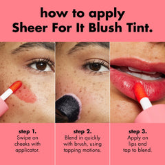 E.L.F. Sheer for It Cosmetic Blush Tint and Lip Stain