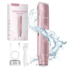 Akunbem Bikini Trimmer for Women, Electric Shaver and Razor Rechargeable 2-In-1 Body and Facial Epilator, Dual Heads for Painless Trimming of Pubic Hair, Face, Underarms and Legs, IPX7 Waterproof. Christmas Gift New Year Gift Shaving Grooming Tiktokshopba