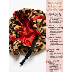 Women'S Plush Satin Bonnet - Double-Layered Curly Hair Nightcap with Cute Animal Ears & Bow, All Seasons Hair Protection Sleep Cap, Friction-Free, Hidden Adjustable Strap, Sports Headband Accessory, Women'S Gift, Heatless, Sporty Sports Headbands