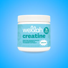 Wellah Nutrition Creatine Monohydrate - 50 Servings, 3G Creatine, Supports Energy, Muscle Recovery & Strength, Cognitive Health Dietary Supplement Powder