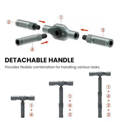 SEESE Ratchet Magetic Screwdriver Set, S2 Steel Precision Screwdriver Set - Removable Self Assembly Screwdriver Kit for Furniture Assembly and Repair - Gift for Diyer Backtoschool
