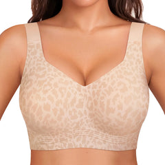 OEAK Women Jelly Bras Wirefree Full Coverage No Underwire Everyday Bras Comfortable Wireless Padded Tshirt Bra
