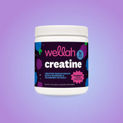 Wellah Nutrition Creatine Monohydrate - 50 Servings, 3G Creatine, Supports Energy, Muscle Recovery & Strength, Cognitive Health Dietary Supplement Powder