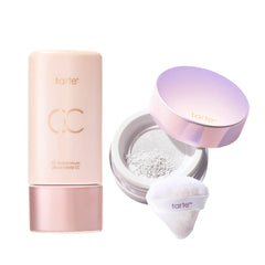 Tarte Summer Skin Essentials - CC Color-Correcting Tinted Serum + Creaseless Setting Powder