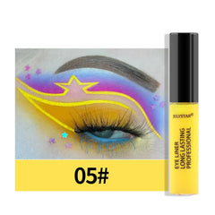 8 Color Eyeliner Liquid Pencil Waterproof Easy to Wear Make up Matte Eye Liner Blue Pink Green White Black Purple Yellow Eyliner