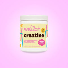 Wellah Nutrition Creatine Monohydrate - 50 Servings, 3G Creatine, Supports Energy, Muscle Recovery & Strength, Cognitive Health Dietary Supplement Powder