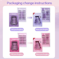 Fairy Glue-Free False Eyelashes Easy to Rebound No Need to Remove Segmented Thin Stems Suitable for Novice DIY MENGHELA Eyelashe