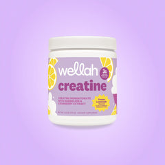 Wellah Nutrition Creatine Monohydrate - 50 Servings, 3G Creatine, Supports Energy, Muscle Recovery & Strength, Cognitive Health Dietary Supplement Powder