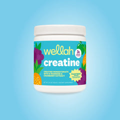 Wellah Nutrition Creatine Monohydrate - 50 Servings, 3G Creatine, Supports Energy, Muscle Recovery & Strength, Cognitive Health Dietary Supplement Powder