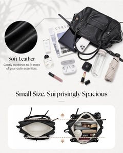 Mini City Tote Bag Vegan Tote Bags Women'S Hobo Bags Purse Handbag Shoulder Bag with Adjustable Strap Crossbody Bag