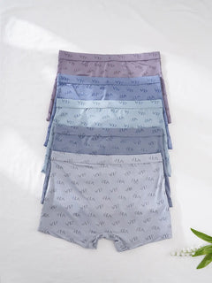 Men'S "VIP" Letter Solid Breathable Boxer Briefs, Regular Fit Casual Panties, Fashion Comfortable Underwear Set, Summer Outfits 2024