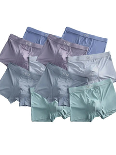 Men'S "VIP" Letter Solid Breathable Boxer Briefs, Regular Fit Casual Panties, Fashion Comfortable Underwear Set, Summer Outfits 2024