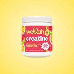 Wellah Nutrition Creatine Monohydrate - 50 Servings, 3G Creatine, Supports Energy, Muscle Recovery & Strength, Cognitive Health Dietary Supplement Powder